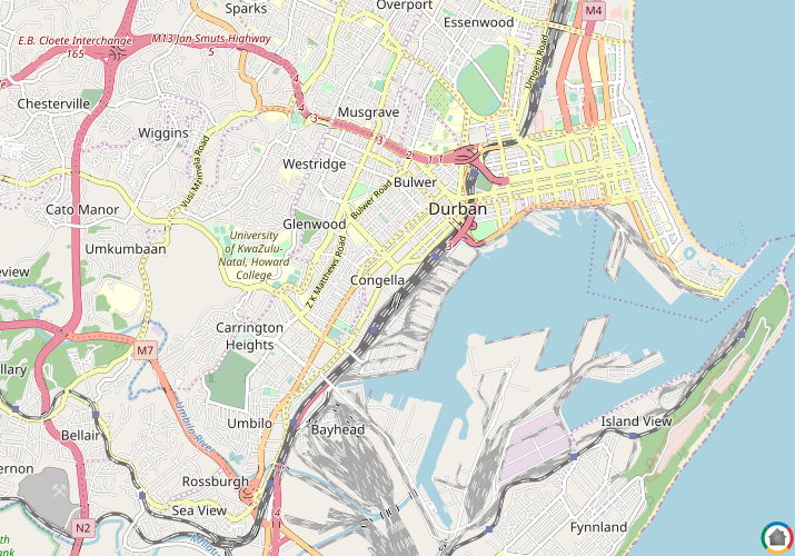 Map location of Congella